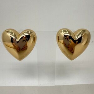 Gold Heart Earrings